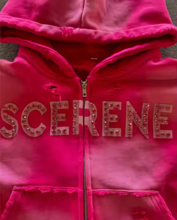 Custom 100% Cotton French Terry Heavyweight 500gsm Oversized Distressed Zip up Vintage Hoodie Men Patchwork Hoodies
