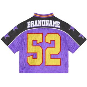High Quality Mesh Tshirt Custom Team Sportswear Uniform Sublimation Oversized Hip Hop Football Jersey for Men