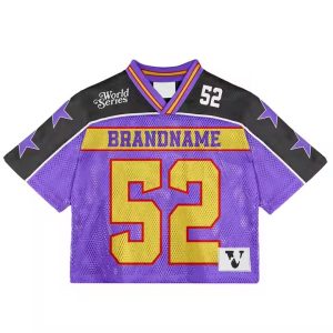 High Quality Mesh Tshirt Custom Team Sportswear Uniform Sublimation Oversized Hip Hop Football Jersey for Men