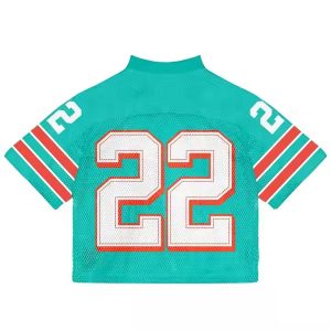 Custom Streetwear Sportswear Men Boxy Jersey V Neck Shirt Polyester Embroidery Sublimation American Football Jerseys T-Shirt