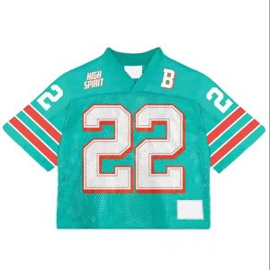 Custom Streetwear Sportswear Men Boxy Jersey V Neck Shirt Polyester Embroidery Sublimation American Football Jerseys T-Shirt