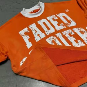 Custom Vintage Ringer T Shirt Jersey Graphic Logo Printing Terry Thick Pima Cotton Boxy T-Shirt Retro Streetwear Jersey
