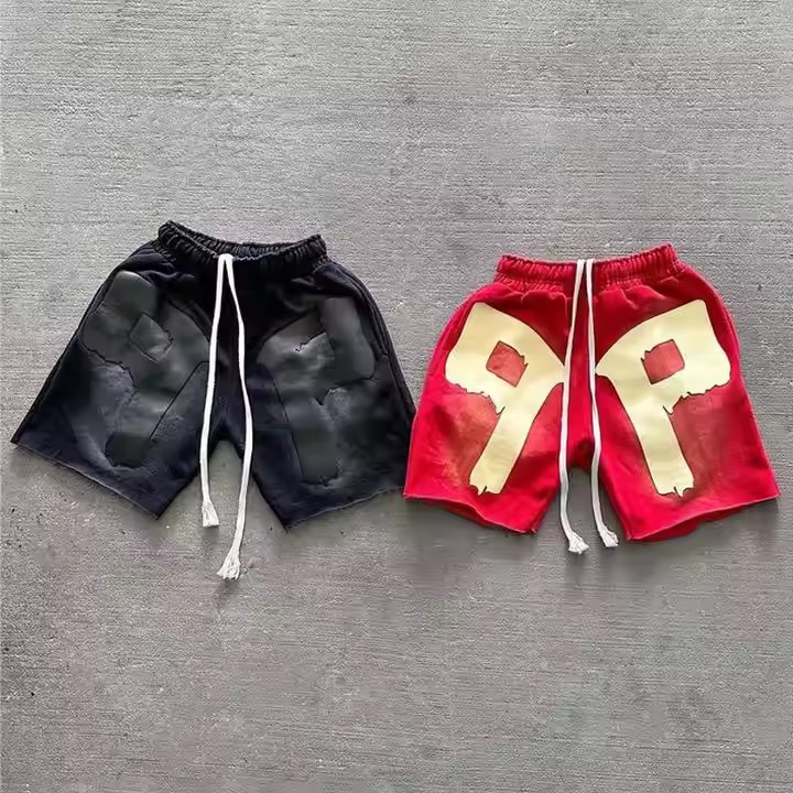 Custom Flared Sweatpants and Hoodie Set Zip up Acid Wash Hoodie and Jogger Set Unisex High Quality Hoodie and Shorts Set Men