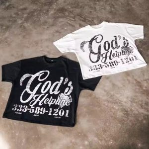 Custom 2025 New Summer Streetwear Mens Heavy Cotton Graphic Print T-Shirt O Neck Vintage Boxy Fit Cropped T Shirt