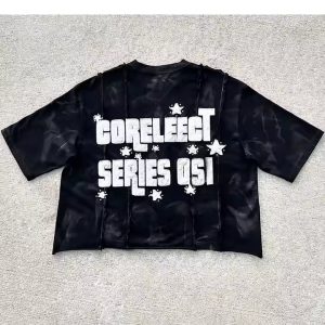 Custom Logo Streetwear Vintage 100% Cotton Heavyweight Raw Hem Boxy Cropped Oversized Acid Washed Vintage T Shirt