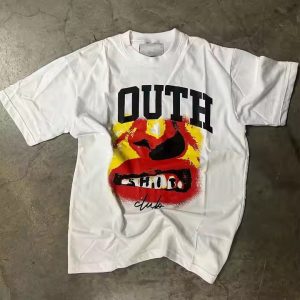 Custom Screen Printing Logo Heavyweight 100% Cotton T-Shirts Drop Shoulder Boxy Cropped Oversized T Shirt for Men
