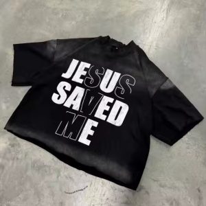 Streetwear Oversized Tshirt Custom Acid Washed Vintage T Shirt Heavyweight Cotton Boxy Cropped T Shirt for Men