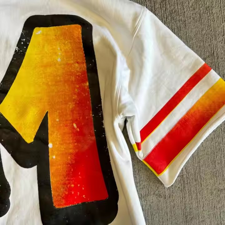Custom High Quality Casual Streetwear Heavyweight French Terry Graphic Boxy Cropped Silk Screen Printed Retro T-Shirt