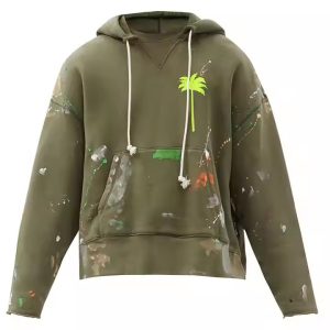 New Arrival Support Custom Print Geometric Knitted 100% Cotton Vintage Wash Hoodie Set