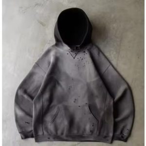 Custom Logo Blank Initial Heavyweight Jersey Cotton Hoodies With Big Hood Mens Baggy Grunge Hoodie Sun Fade Acid Wash
