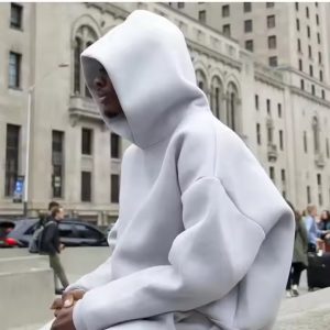 High Quality Custom Oversized Pullover Cropped Hoodie Men Hooded Sweatshirt Heavyweight 500gsm Hoodie Manufacturers Men