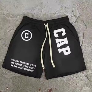 Custom High Quality Sweatshirt Shorts French Terry Cotton Sweatshirt Shorts Raw Hem Acid Wash Summer Shorts