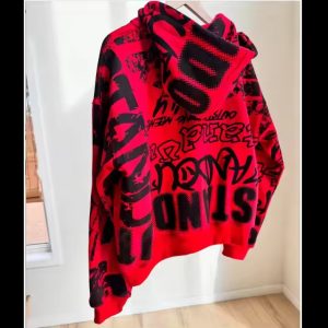 Custom Streetwear Heavyweight Fleece All Over Full Printing Hoodies Washed Baggy Cropped Oversized Boxy Zip up Hoodie