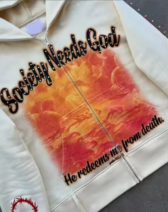 Custom 450 Gsm French Terry Graphic Fleece Heavyweight Zip up Hoodie Unisex 100% Cotton Zipper Rhinestone Hoodie for Men