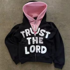 Custom Streetwear Oversized Boxy Zipper Heavyweight 100% Cotton Terry Acid Wash Embroidery Distressed Zip up Hoodie