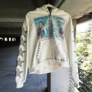 Custom Heavyweight Acid Wash Oversize Hoodie Sunfad Oversized Men Hoodie Rhinestone Reserve Seam Boxy Worn Effect Hoodie for Men