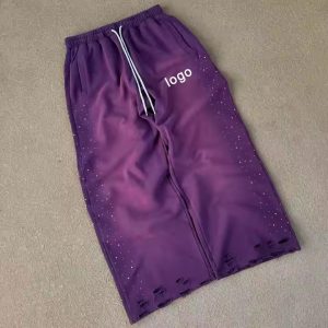 Sun Faded Sweatpants Luxury Mens French Terry Straight Leg Sweatpants Sweat Pants for Men Custom logo Washed Sweatpants