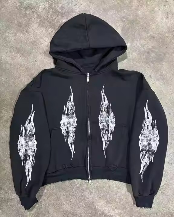 High Quality 100% Cotton Heavyweight Hoodie Custom Printing Logo Hoodies Sun Faded Oversized Acid Wash Zip up Hoodies for Men