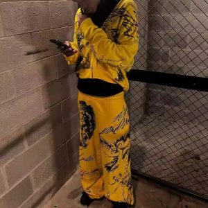 Custom Men Sweatsuit Tracksuits All Over Graffiti Print Vintage Acid Wash Zip up Hoodies and Sweat Pants Set.jpg_720x720q50.avif